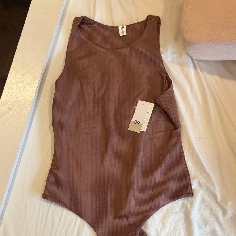 Ribbed one piece bodysuit